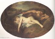Jean-Antoine Watteau Jupiter and Antiope (mk05) oil painting
